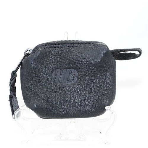 hip pouch in black elk leather by hip bags