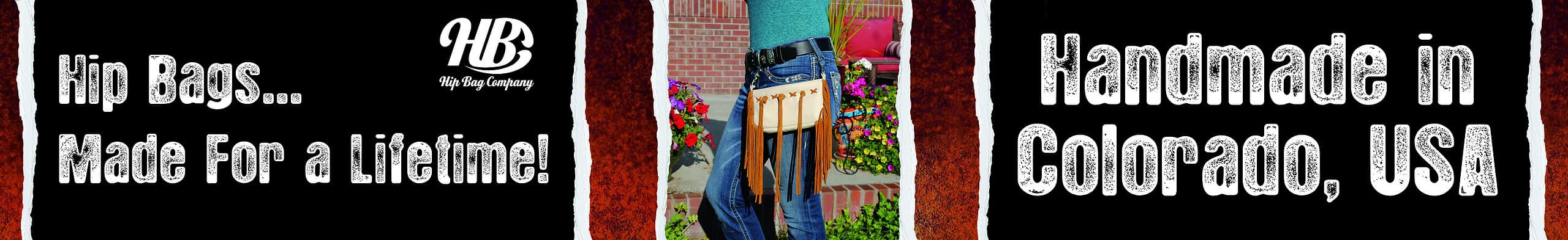Hip Bags HTML Sitemap picturing a woman searing a side fringe waist pack