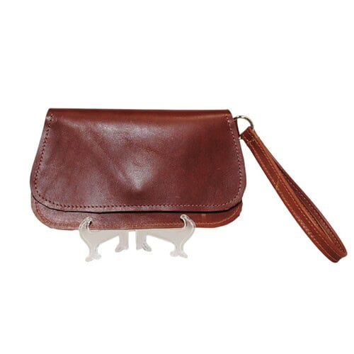 mini clutch hip bag classic in burgundy leather